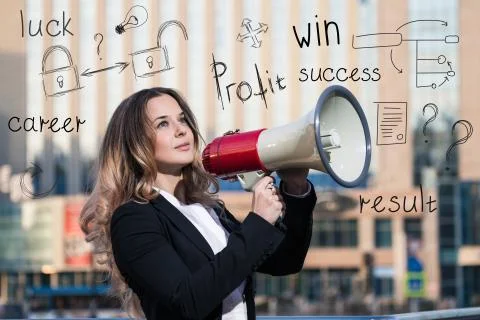 Young business woman Stock Photos