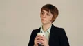 Young business woman thinking HD Footage