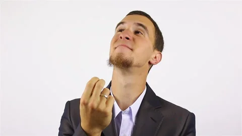 Young Businessman with a beard Thinking about new Project Stock-Footage 92445984