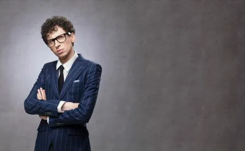 Young businessman thinking Stock Photos