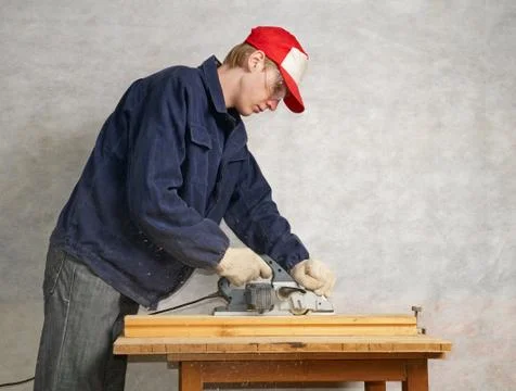 Young carpenter Stock Photos