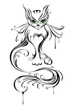 Young Cat Stock Illustration