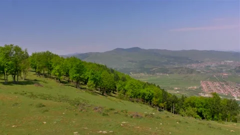 Young caucasian guy going oh a hike adventure. Male model trekking on mountain Stock-Footage 132953463