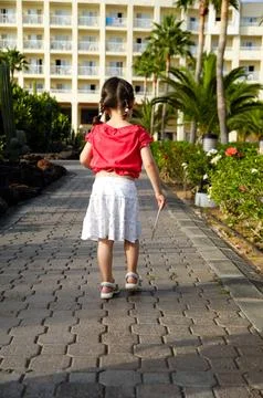 Young child with key Stock Photos
