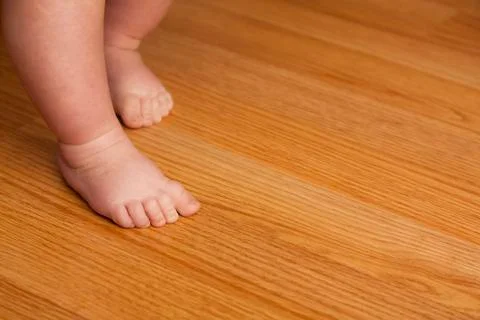 Young child walking Stock Photos