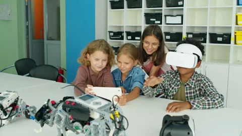 Young Children Using Gadgets at After Sc... | Stock Video | Pond5