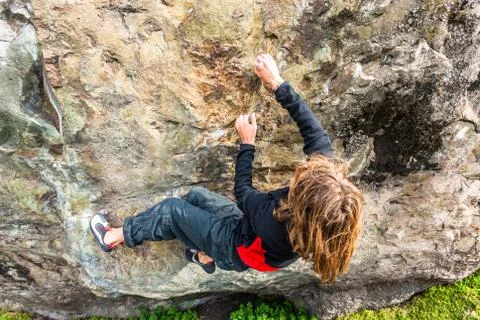 Young climber Stock Photos