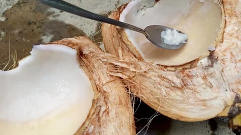 Young coconut Video stock 300652520