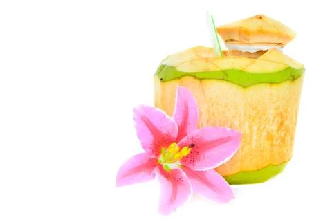 Young coconut Fotos de archivo