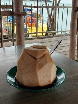 Young coconut Stock Photos