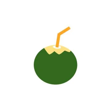 Young coconut vector design template illustration Stock Illustration