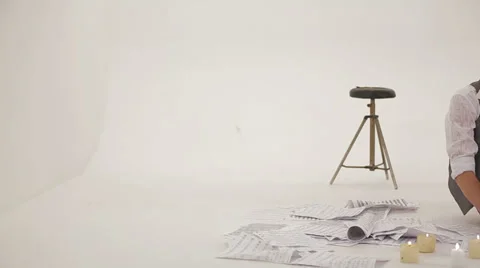 Young composer Stock Footage 35118284