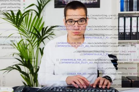 Young Computer Programmer Stock Photos