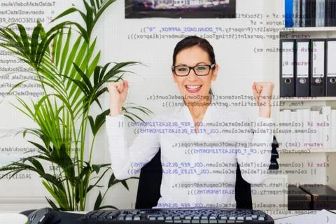 Young Computer Programmer Stock-Fotos