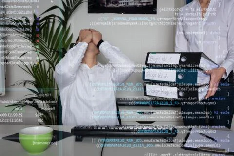 Young Computer Programmer 写真素材