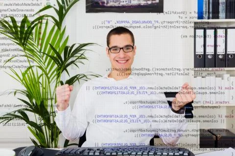 Young Computer Programmer Stock Photos