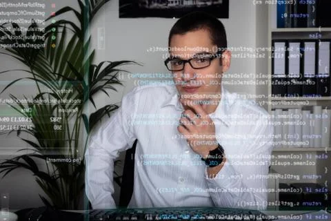 Young Computer Programmer Stock-Fotos