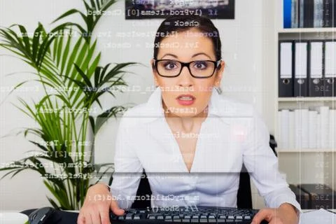 Young Computer Programmer Stock-Fotos