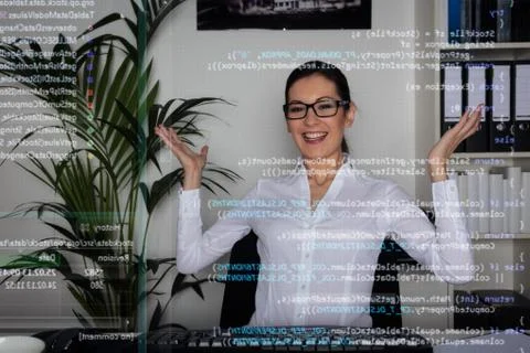 Young Computer Programmer 写真素材