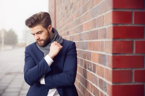 Young concerned man Stock Photos