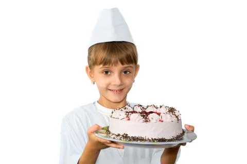 The young confectioner Stock Photos