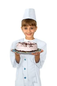 The young confectioner Stock Photos