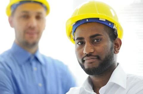 Young confident engineer Stock Photos