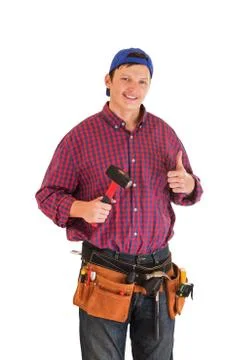 Young construction worker Stock Photos