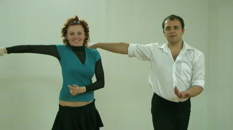 Young couple beautifully dancing Video stock 806013