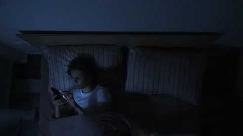Young couple in bed. Stock Footage 147104344