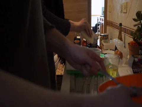 Young Couple Cooking Stock Footage 99235052