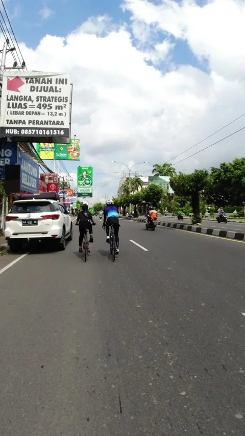 Young couple cycling Stock Footage 234246874