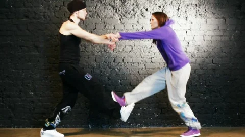 Young couple dancing Stock Footage 865719