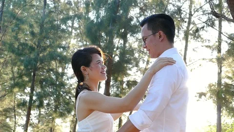 Young couple dancing ,slow motion Stock Footage 90735642