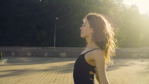 Young couple dancing on the square 스톡 동영상 78990811