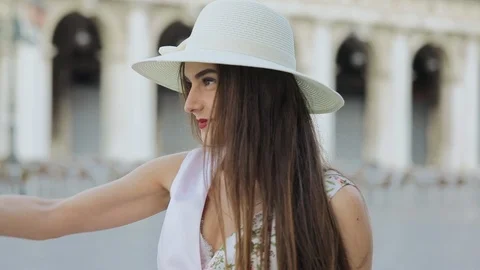 Young Couple Dancing On The Square In Venice. Stock-Footage 108056512
