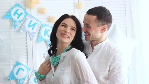 Young couple with decorations in love Stock Footage 101476961