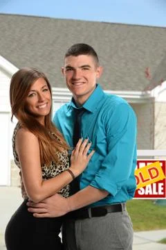 Young Couple Embracing Foto stock