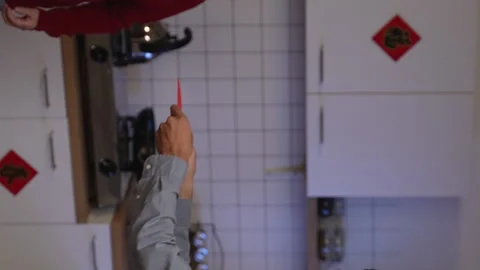 Young couple giving red envelopes Video stock 219401082