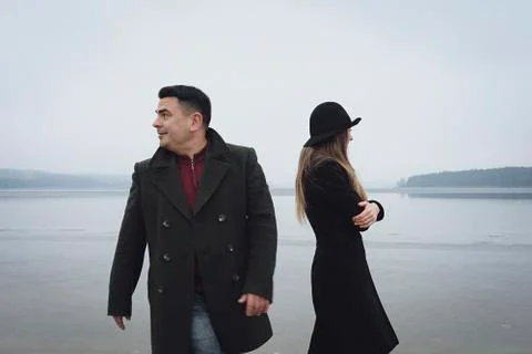 Young couple having problems in a relationship Stock Photos