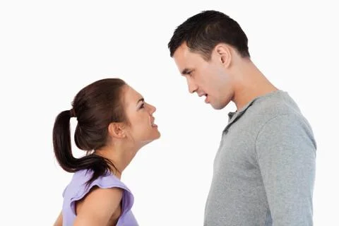 Young couple having relationship problems Stock Photos