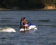 Young Couple On Jet Ski SD Footage