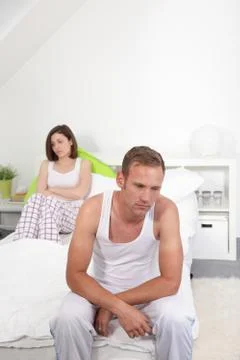 Young couple with marital problems Foto stock