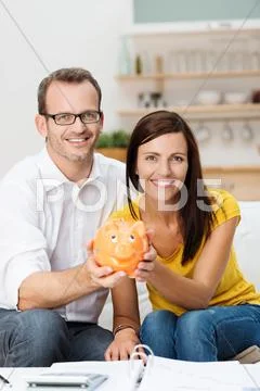 Young couple planning for the future Stock Photos