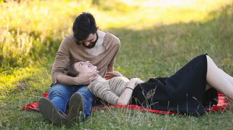 Young couple is resting Stock Footage 65299791