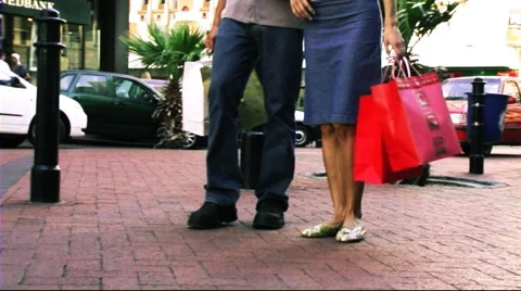 Young Couple Shopping Stock Footage 43685543