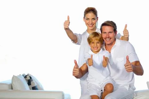 Young couple with son Stock Photos