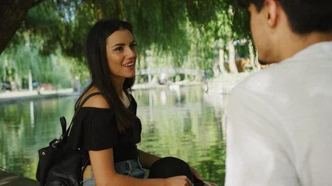 Young couple talking Stock Footage 99965954