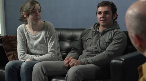 Young couple at a therapy session Vídeo Stock 22514749