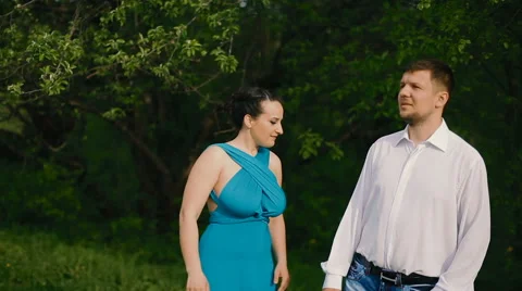 Young couple training dance outdoors Stock Footage 65469167